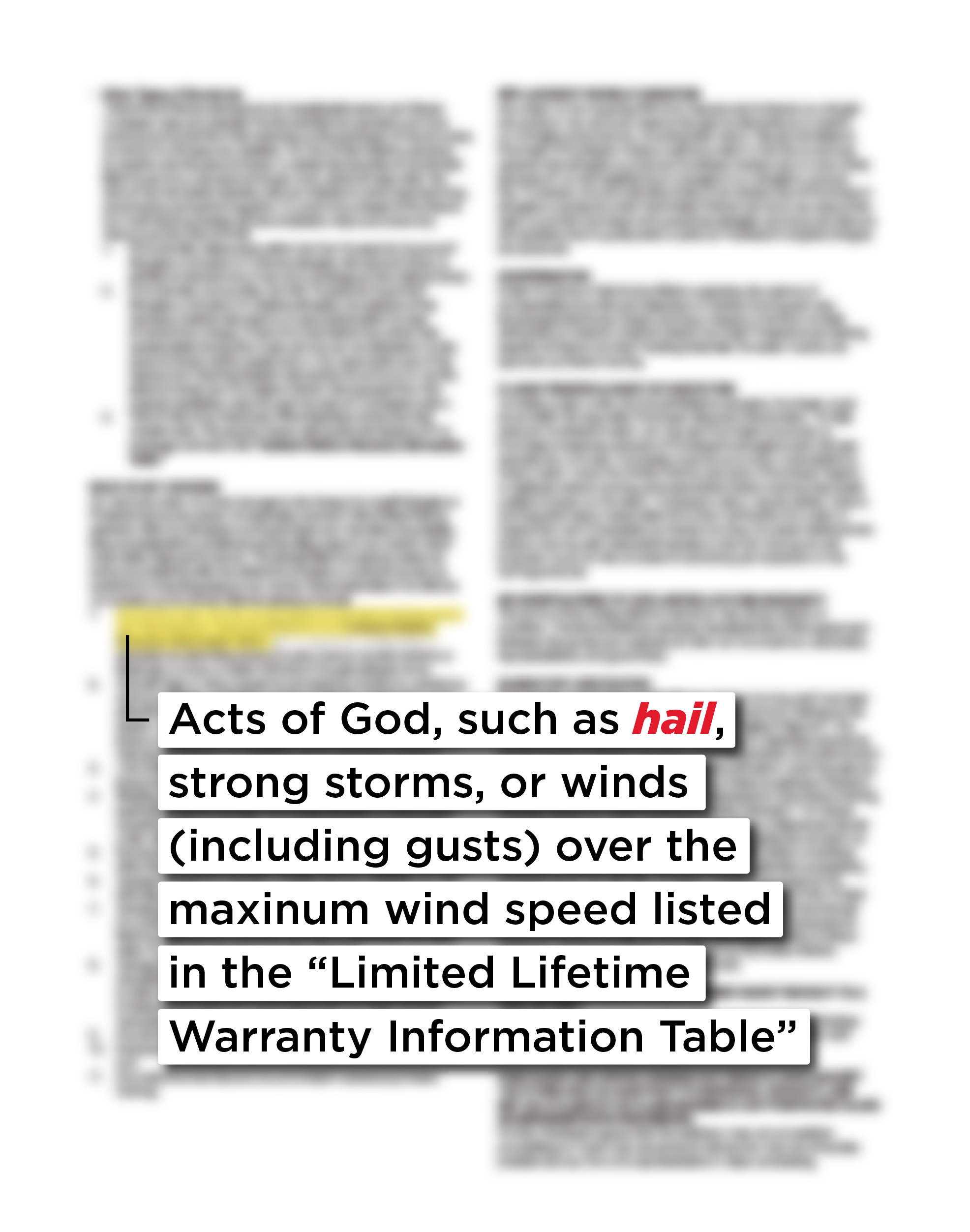 Competitor 1 warranty excerpt