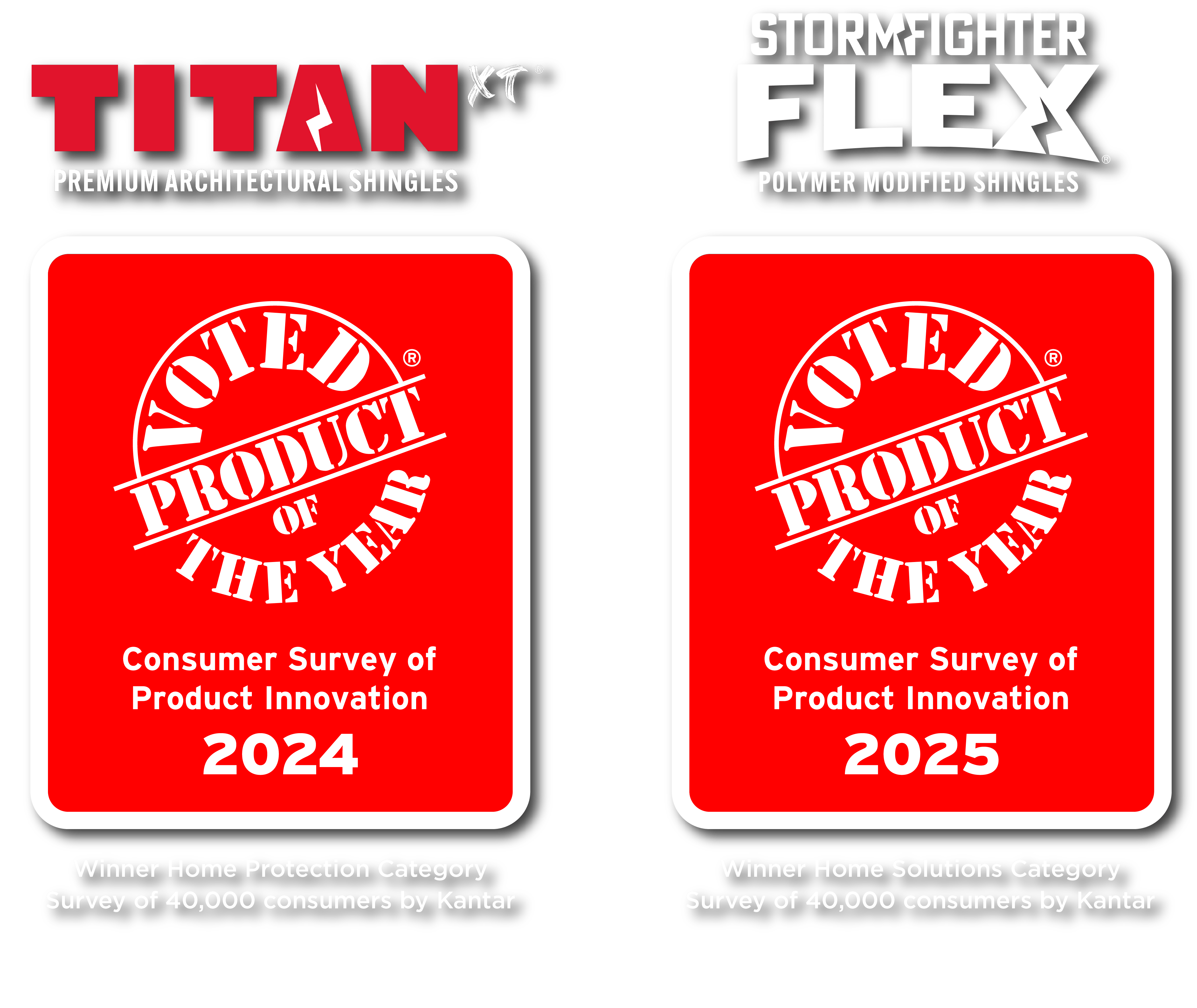 Titan XT Award & StormFighter Flex Award