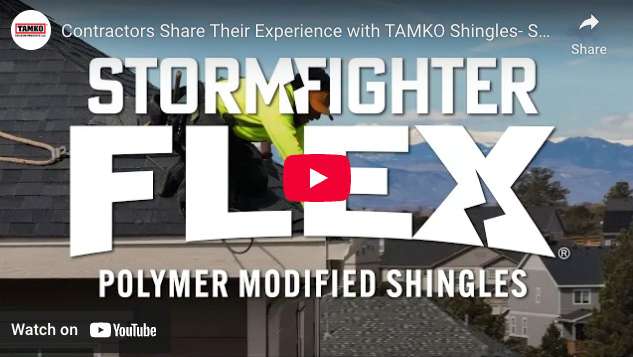 TAMKO StormFighter FLEX® - Polymer Modified Impact Rated Shingles