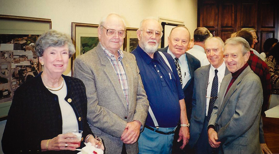 Ethelmae Humphreys, Odes Carder, George Hosp, Leo Faneuf Jr., Tom Rock, and Leland Browne