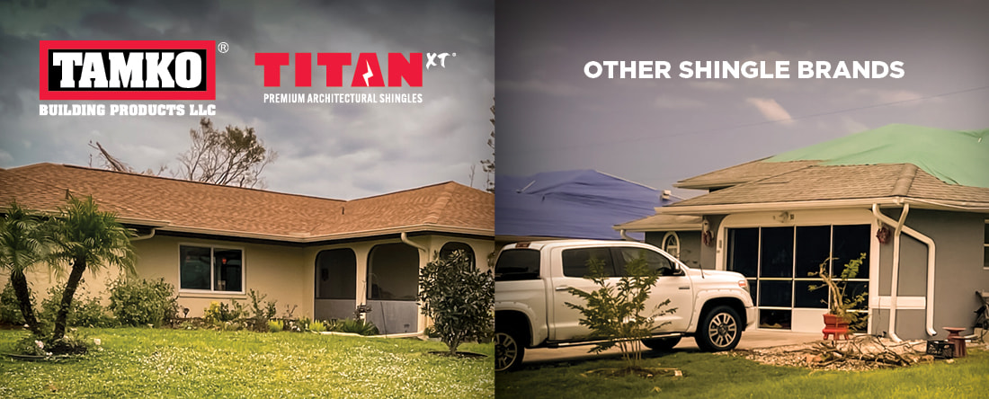 Hurricane Ian - Titan XT Shingles vs Other Brands Hurricane Ian - Titan XT Shingles vs Other Brands