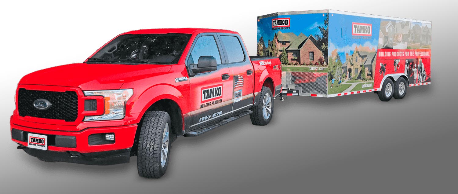 TAMKO_Rick the Roofer_Roadshow Truck & Trailer