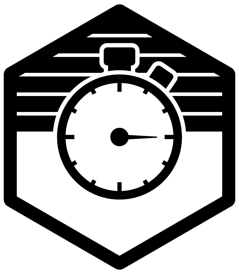 Hex Icon - Stopwatch dark