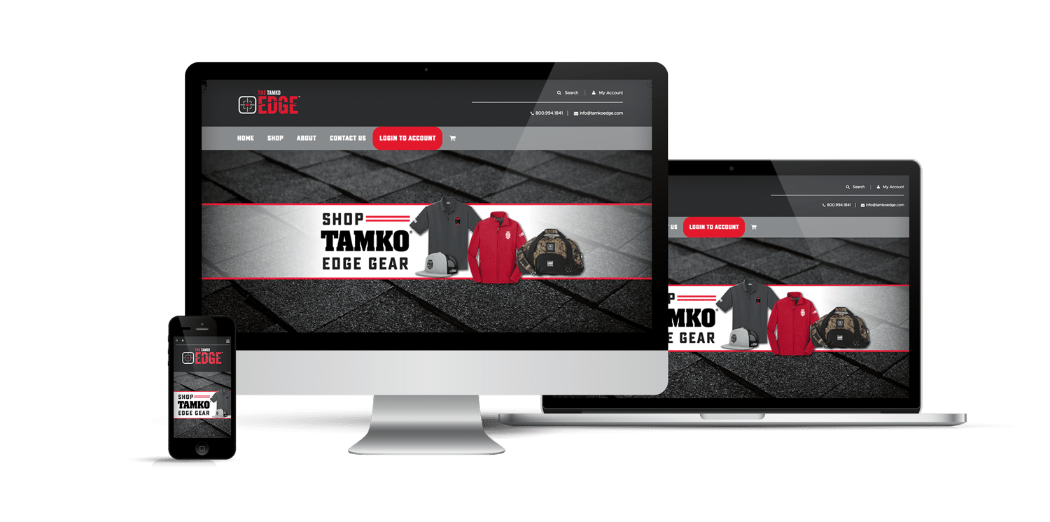 TAMKO Edge Store Landing