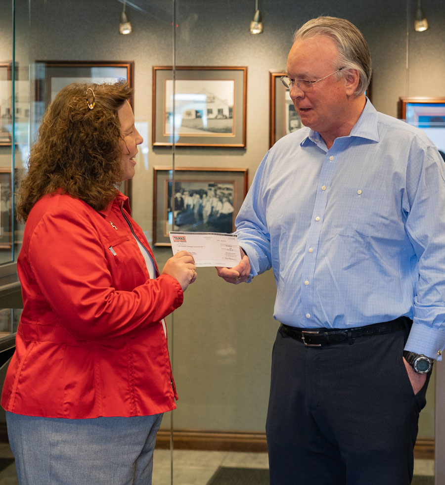 2019 TAMKO Donation - 100k Red Cross