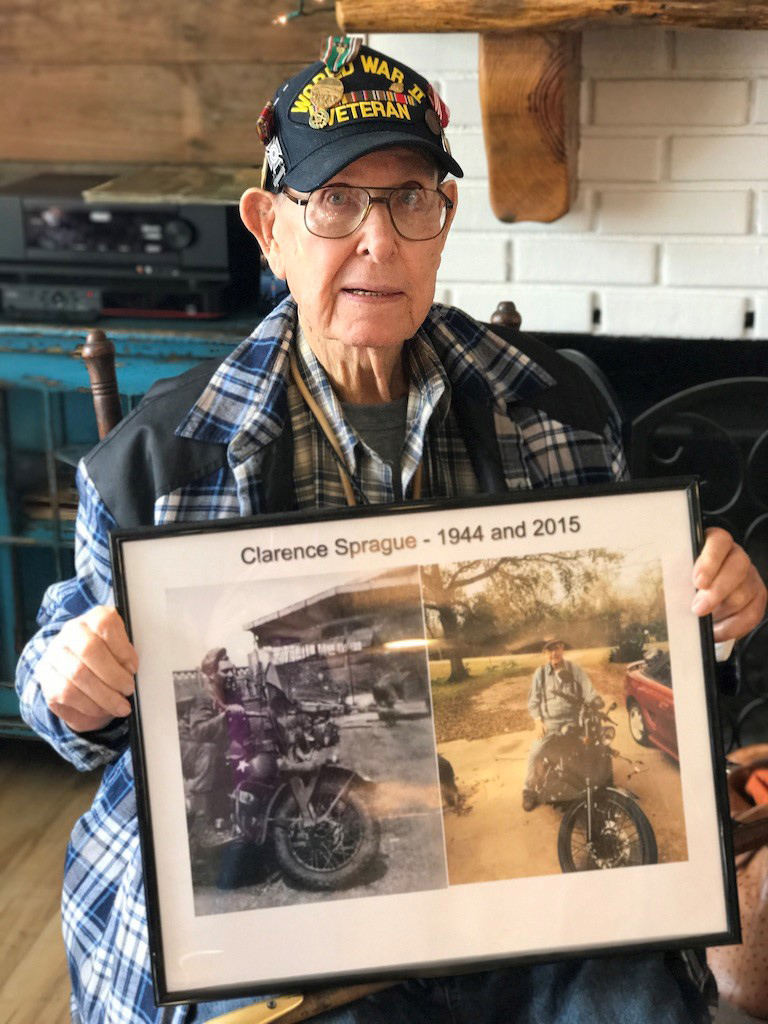 Clarence Sprague - 1944 and 2015