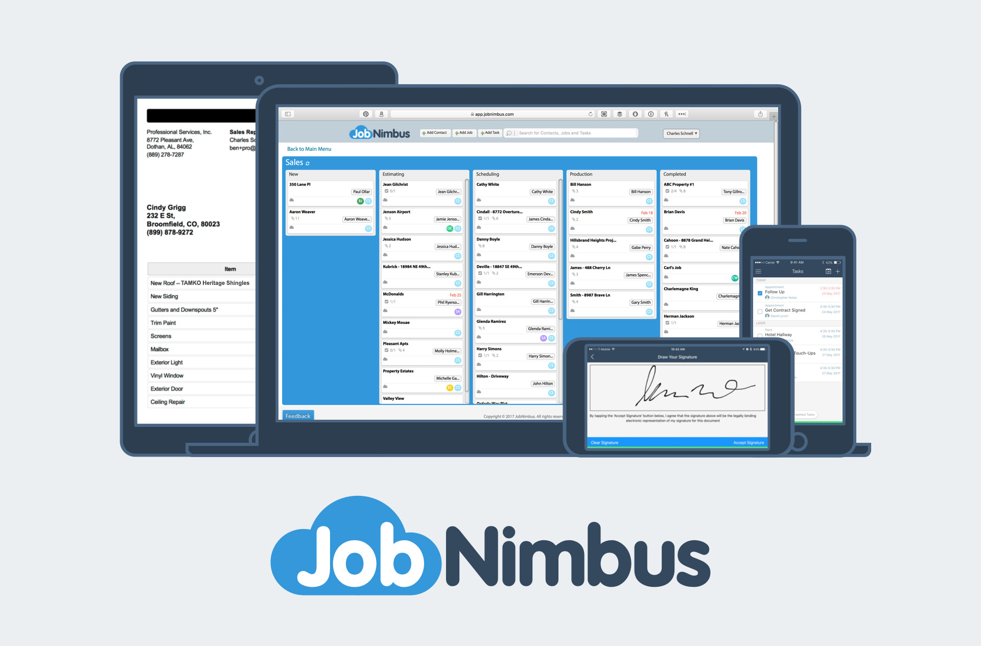 JobNimbus devices