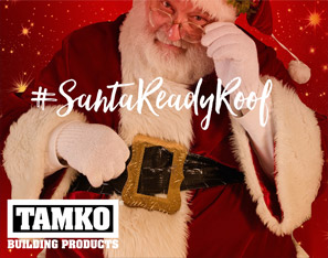 TAMKO hashtag #SantaReadyRoof