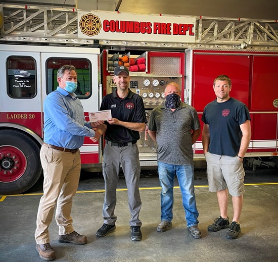 TAMKO Donation - Columbus, KS Fire Department