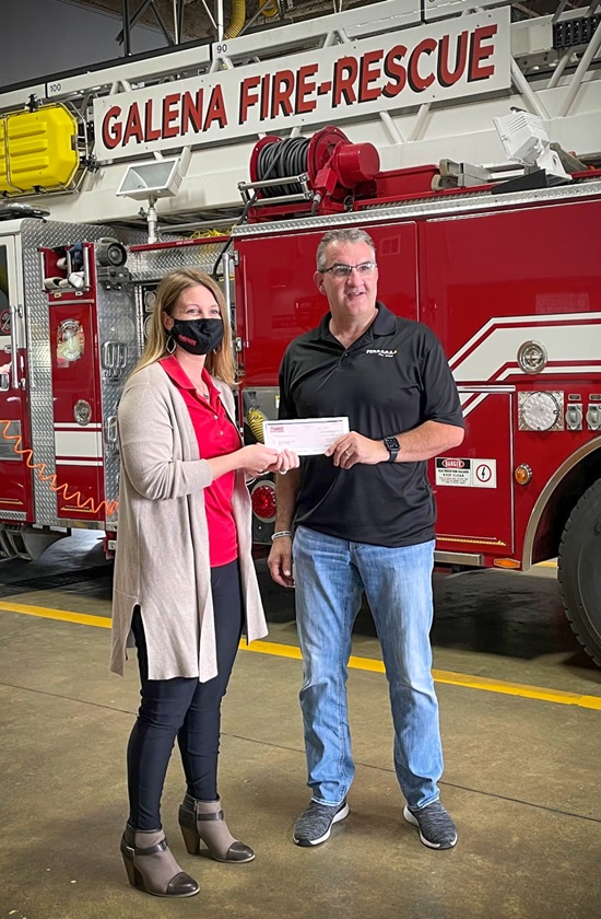 TAMKO Donation - Galena, KS Fire Department