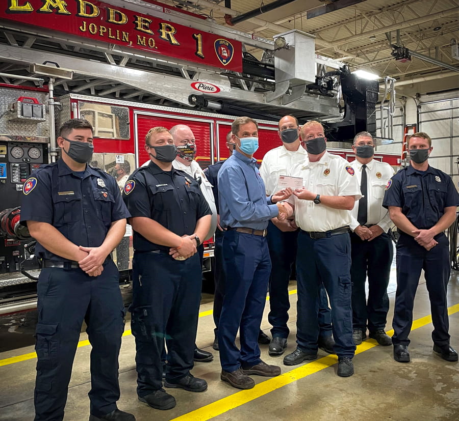 TAMKO Donation - Joplin, MO Fire Department