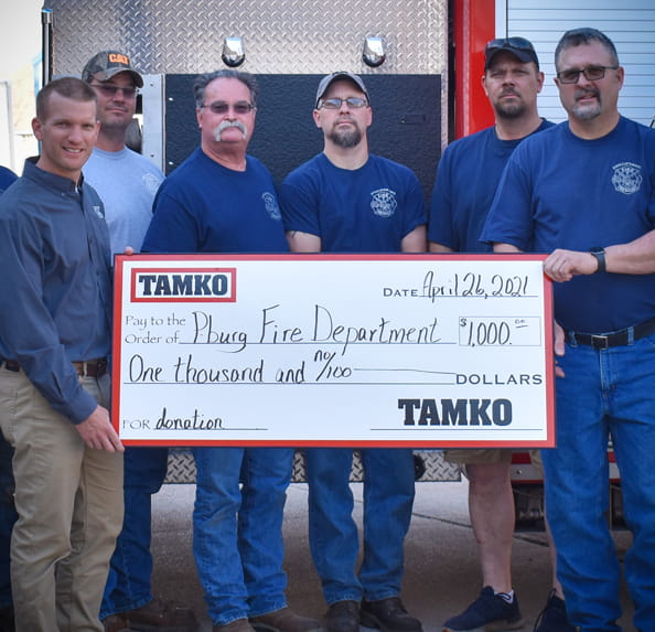 TAMKO Donation - Phillipsburg, KS Fire Department (thumb)