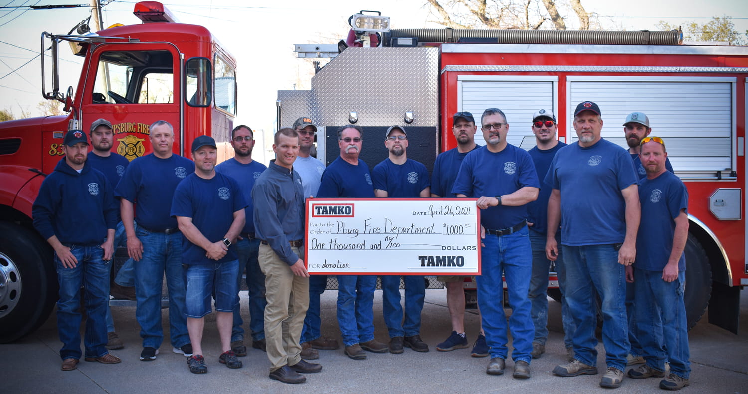 TAMKO Donation - Phillipsburg, KS Fire Department
