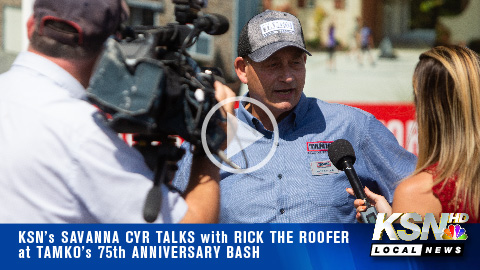 KNSF talks with Rick the Roofer at TAMKO&#39;s 75th Anniversary Bash